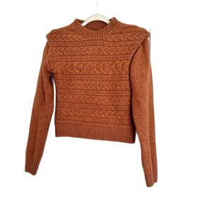 BLANKNYC Cable Crewneck Sweater In Cry Me A River Size S New